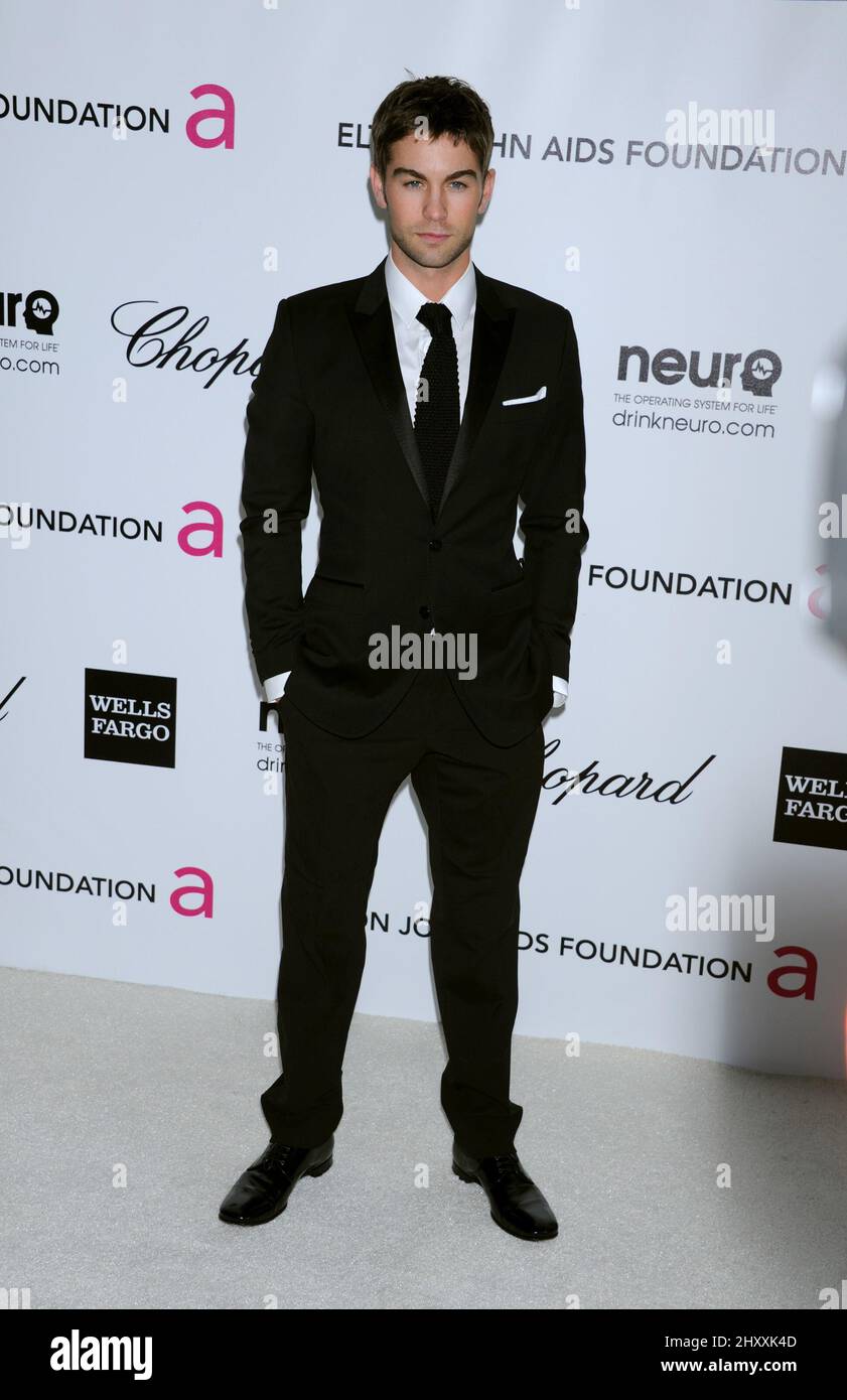 Chace Crawford all'Elton John AIDS Foundation Academy Awards Viewing party a West Hollywood Park, California Foto Stock