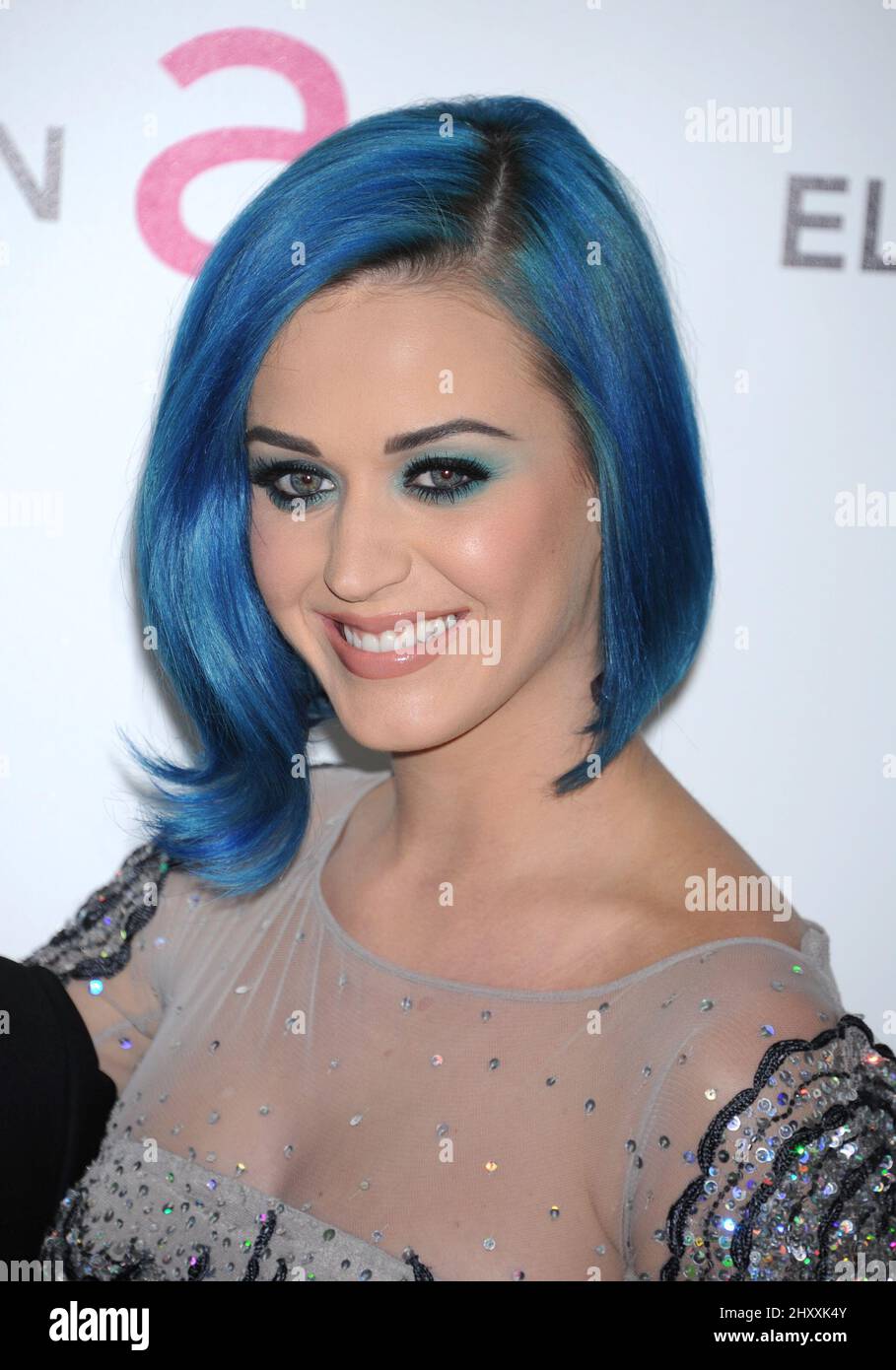 Katy Perry all'Elton John AIDS Foundation Academy Awards Viewing party a West Hollywood Park, California Foto Stock