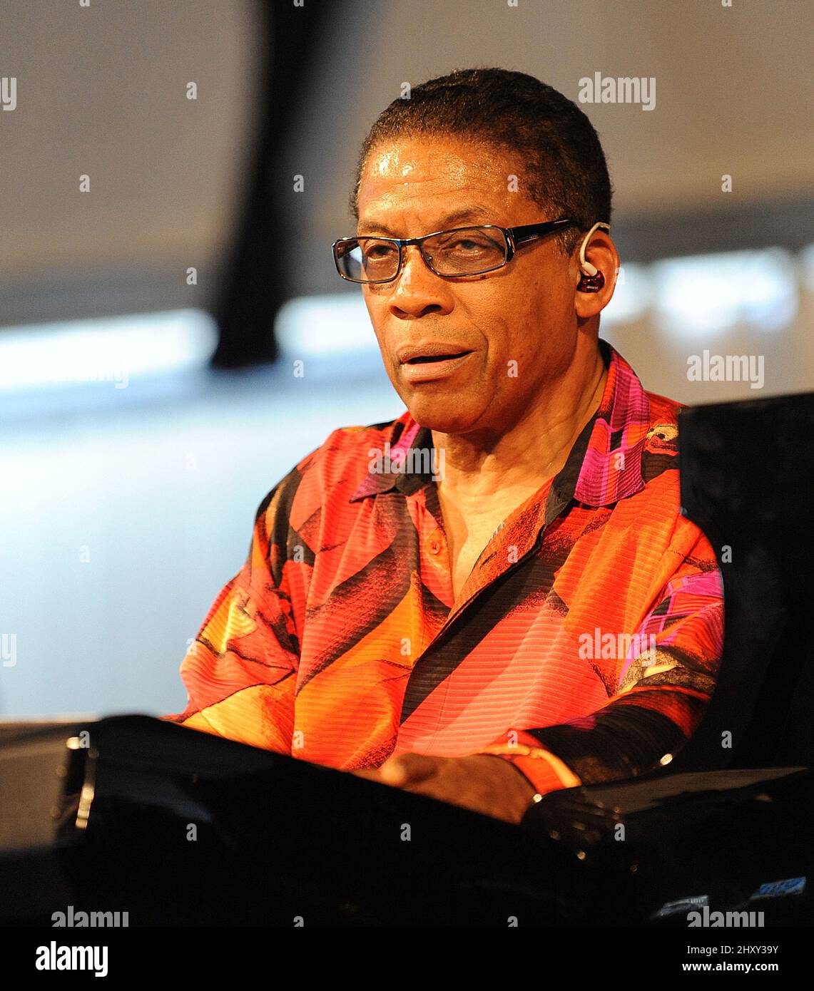 Herbie Hancock si esibisce al New Orleans Jazz & Heritage Festival 2012 il 4th maggio 2012. Foto Stock