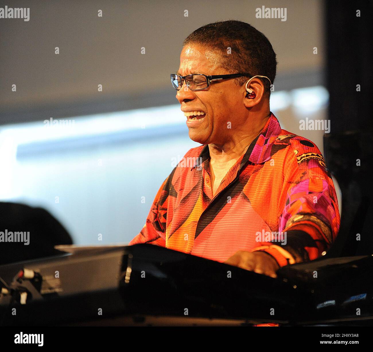 Herbie Hancock si esibisce al New Orleans Jazz & Heritage Festival 2012 il 4th maggio 2012. Foto Stock