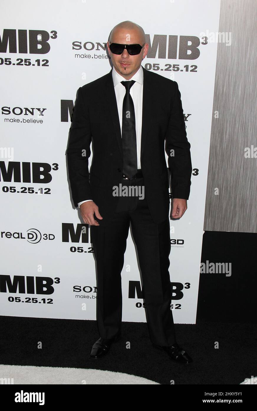 Pitbull arriva alla prima di 'Men in Black 3' al Teatro Ziegfeld di mercoledì 23 maggio 2012 a New York. Foto Stock