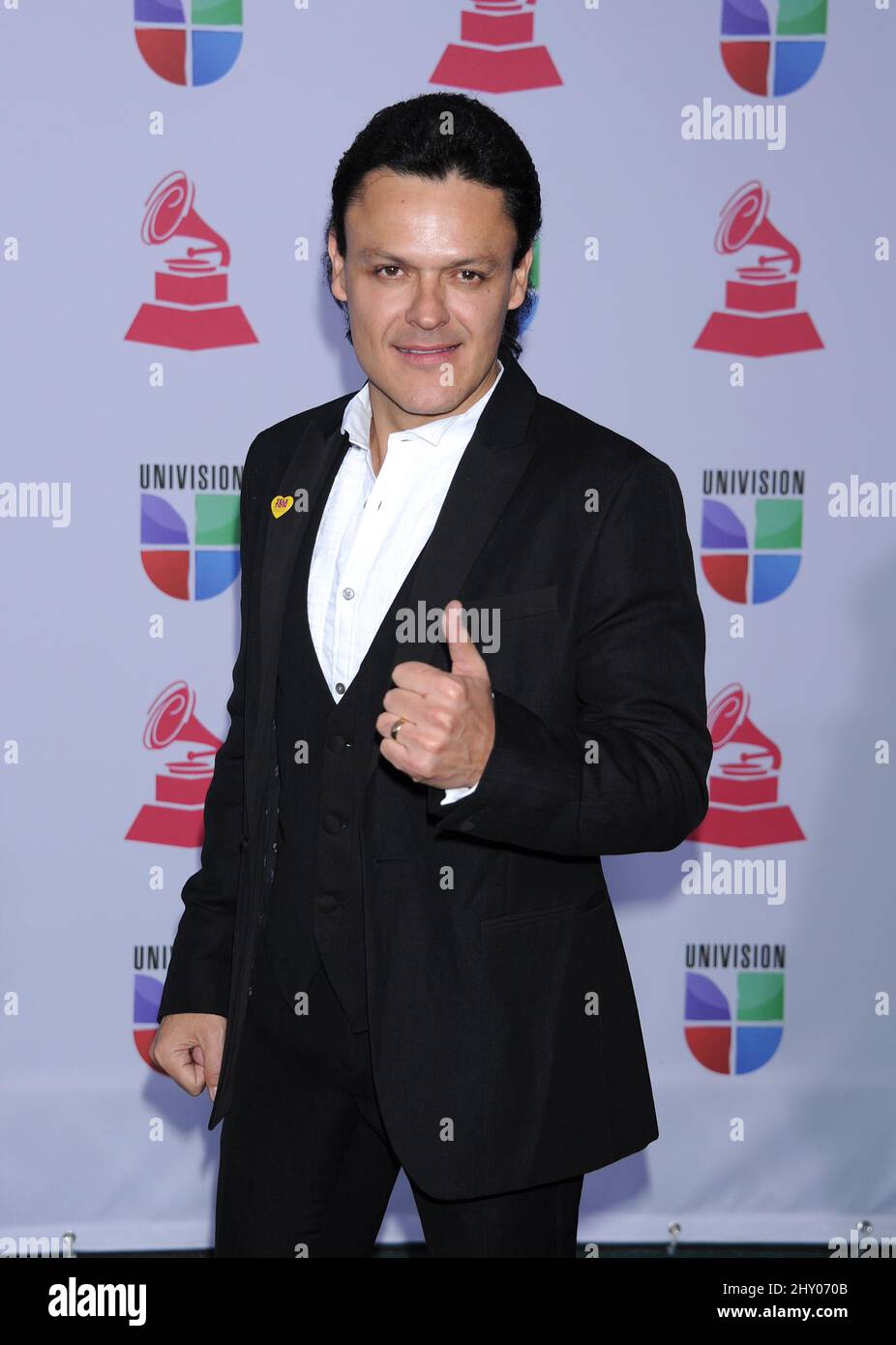 Pedro Fernandez partecipa ai 13th Annual Latin Grammy Awards che si tengono presso il Mandalay Bay Events Center di Las Vegas, Nevada, il 15 novembre 2012. Foto Stock