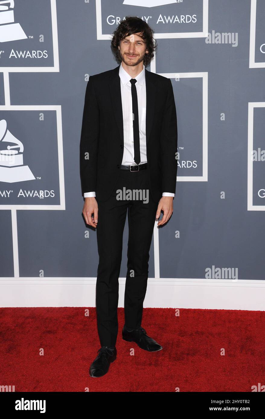 Gotye arriva per i Grammy Awards annuali 55th che si tengono allo Staples Center di Los Angeles. Foto Stock