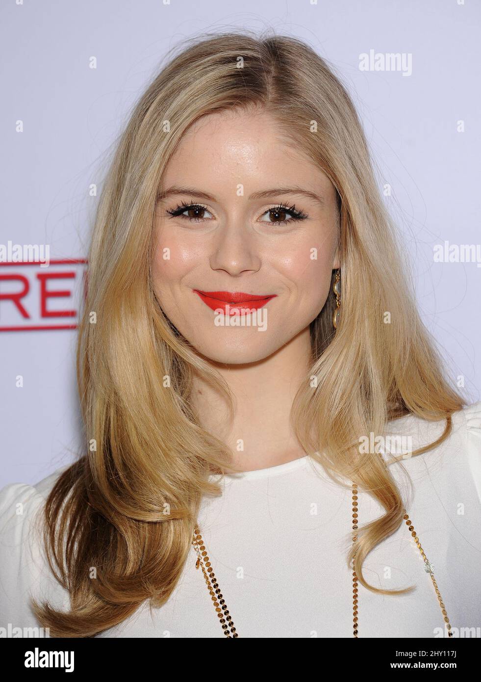 Erin Moriarty partecipa al 'Red Widow' Premiere Party al Romanov Restaurant Lounge a Los Angeles, USA. Foto Stock
