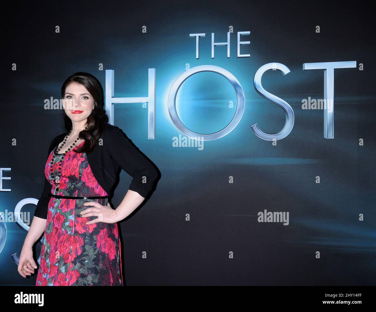 Stephenie Meyer partecipa alla prima di 'The host' a Hollywood, California. Foto Stock