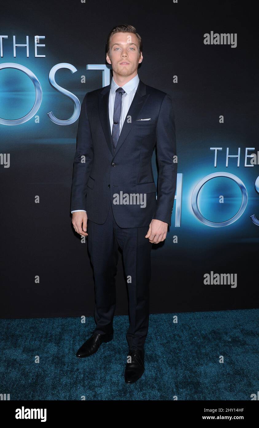Jake Abel partecipa alla prima di 'The host' a Hollywood, California. Foto Stock