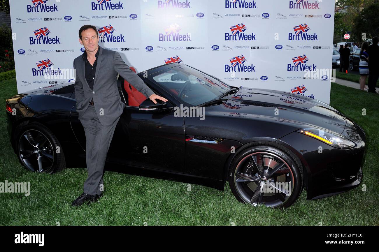 Jason Isaacs partecipa al "A Salute to Old Hollywood Party" per celebrare il lancio di BritWeek 2013 tenuto presso la residenza britannica di Los Angeles, USA. Foto Stock