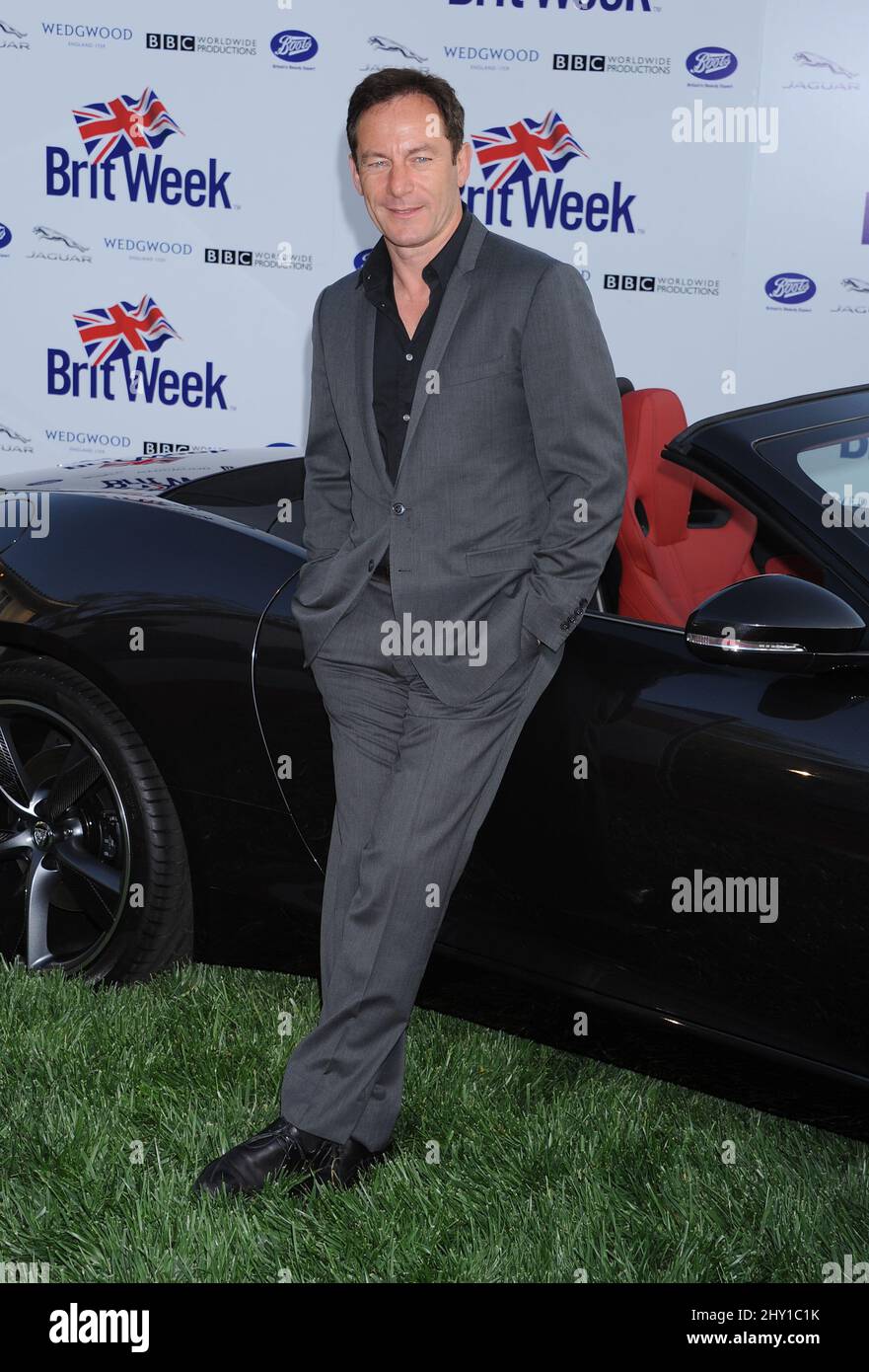 Jason Isaacs partecipa al "A Salute to Old Hollywood Party" per celebrare il lancio di BritWeek 2013 tenuto presso la residenza britannica di Los Angeles, USA. Foto Stock