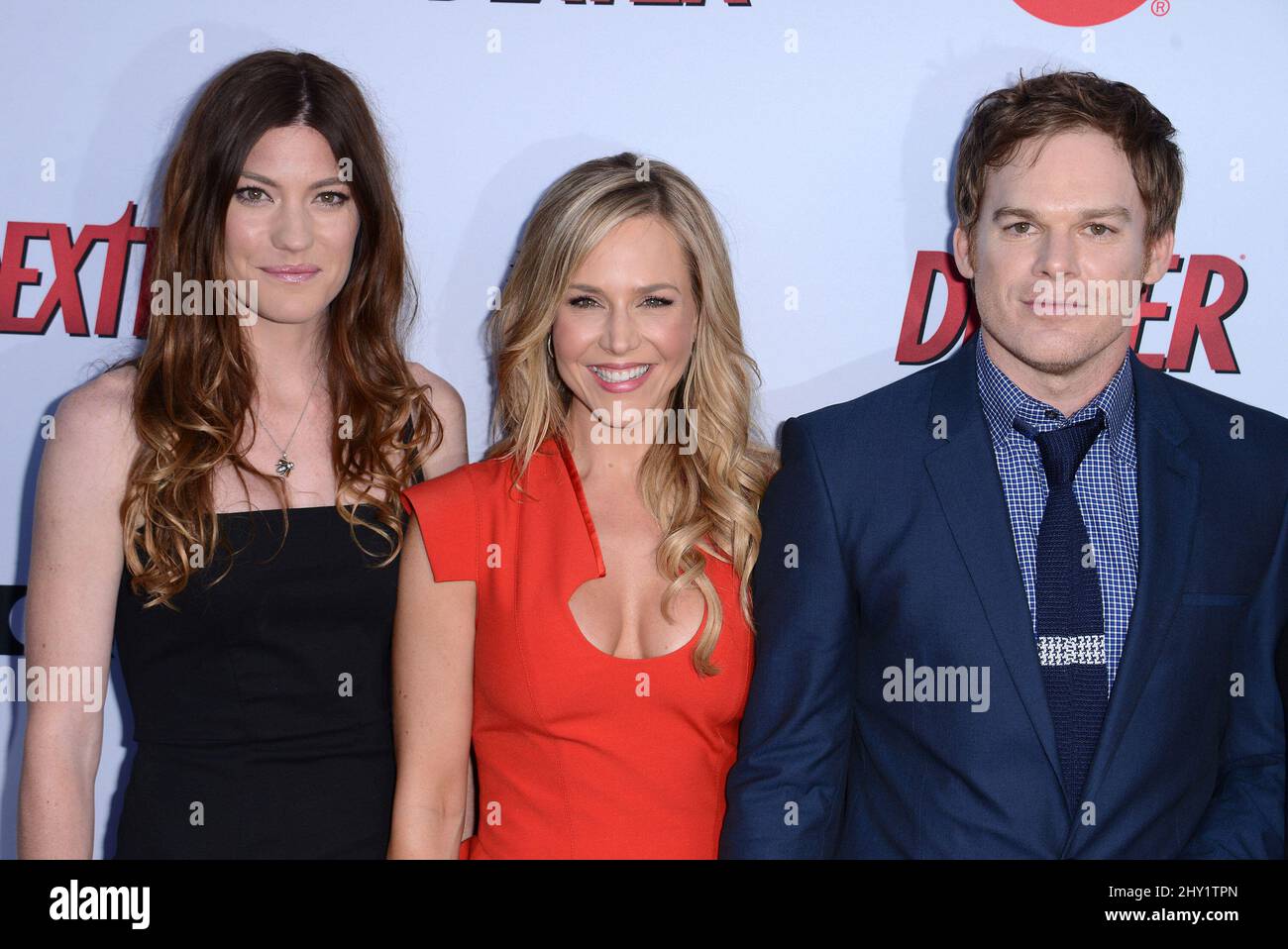 Jennifer Carpenter, Julie Benz, Michael C. Hall partecipa al 'Dexter' Series finale Stagione Premiere Party Foto Stock