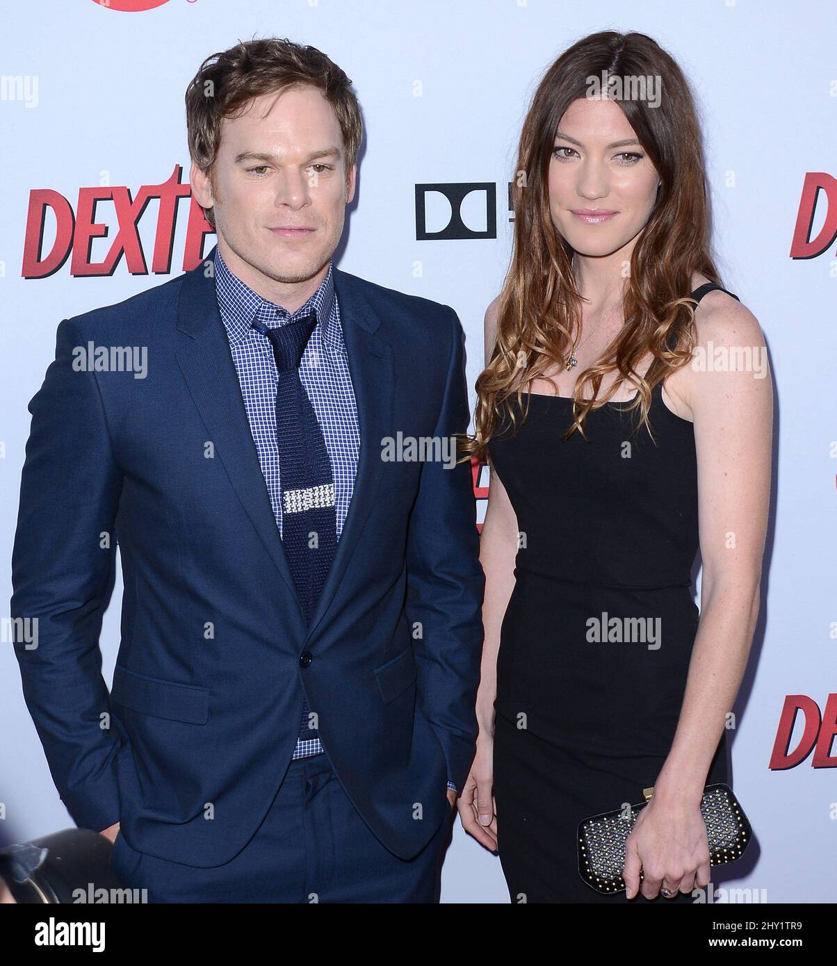 Jennifer Carpenter e Michael C. Hall partecipano al 'Dexter' Series finale Stagione Premiere Party Foto Stock