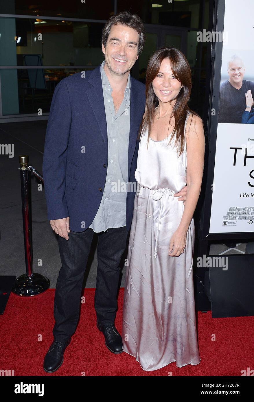 Jon Tenney, Leslie Urdang ha partecipato alla prima di 'Thanks for Sharing' a Los Angeles, California. Foto Stock