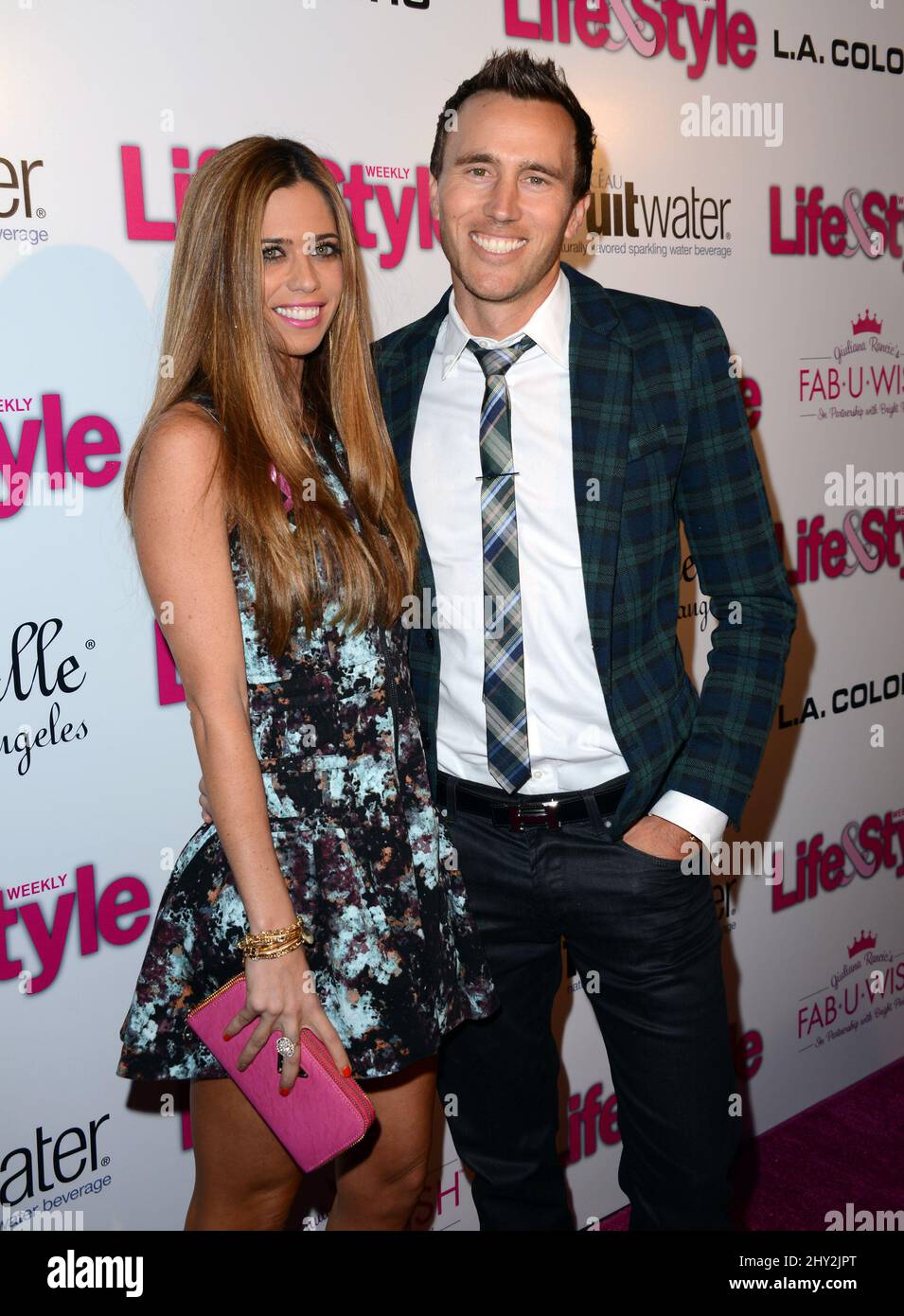 Lydia McLaughlin, Doug McLaughlin che frequenta l'Hollywood in Bright Pink Party a Los Angeles, California, USA. Foto Stock
