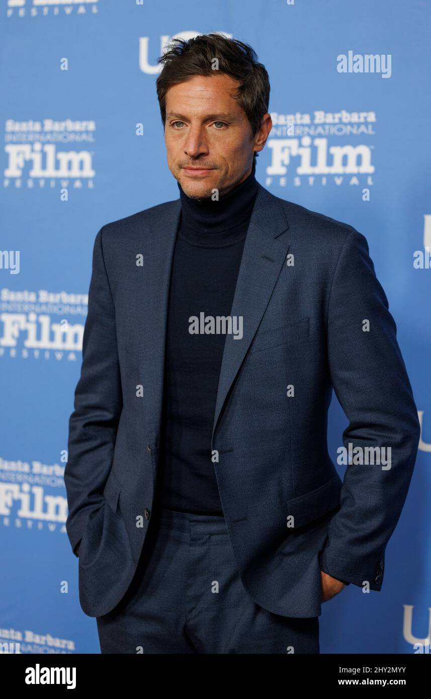 Simon Rex (film, 'Red Rocket') vincitore del premio Virtuosos al Festival Internazionale del Cinema di Santa Barbara 37th all'Arlington Theatre Foto Stock