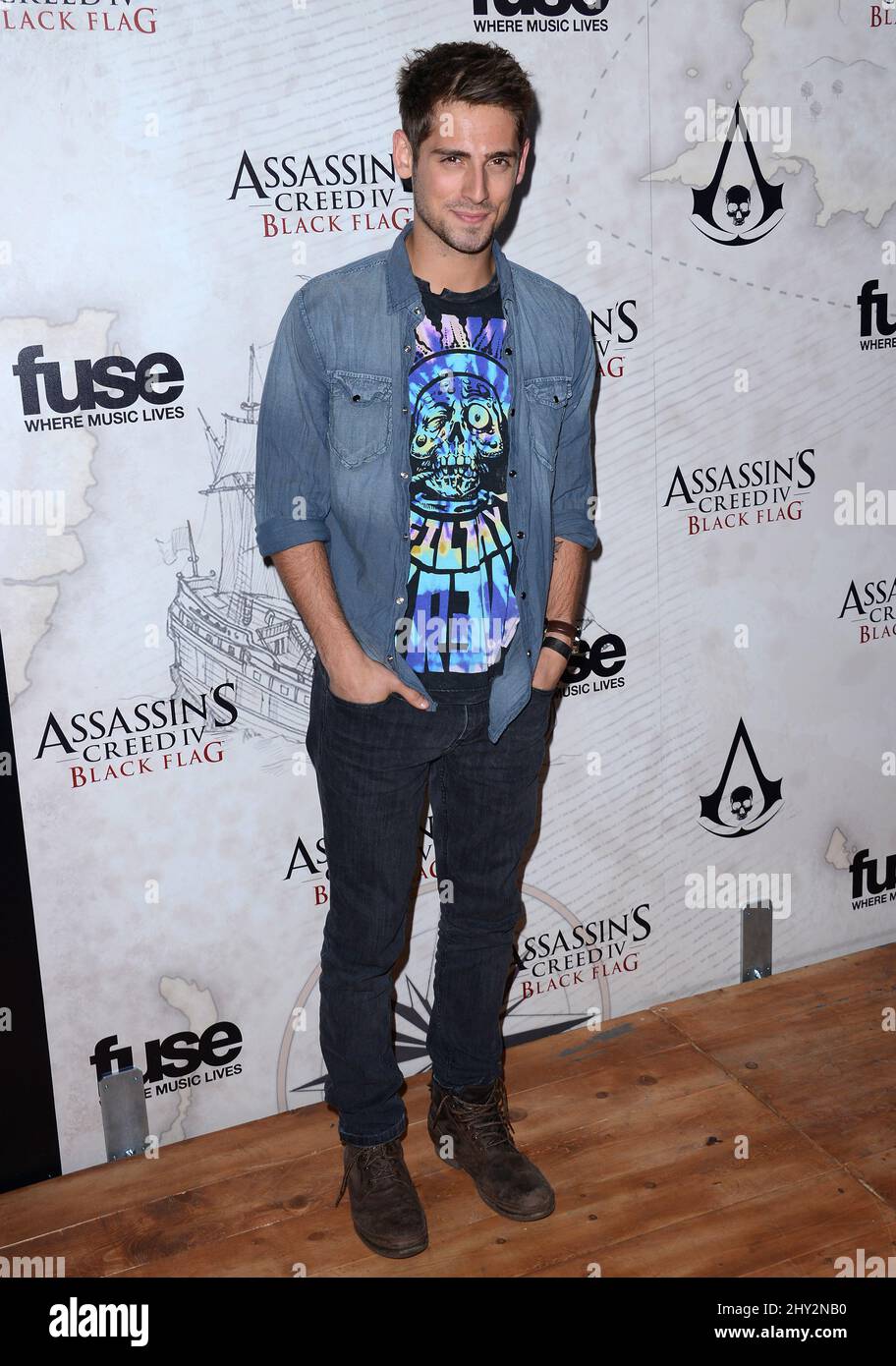 Jean-Luc Bilodeau partecipa al Assassin's Creed IV: Black Flag Launch Party al Greystone Manor di Los Angeles, California. Foto Stock