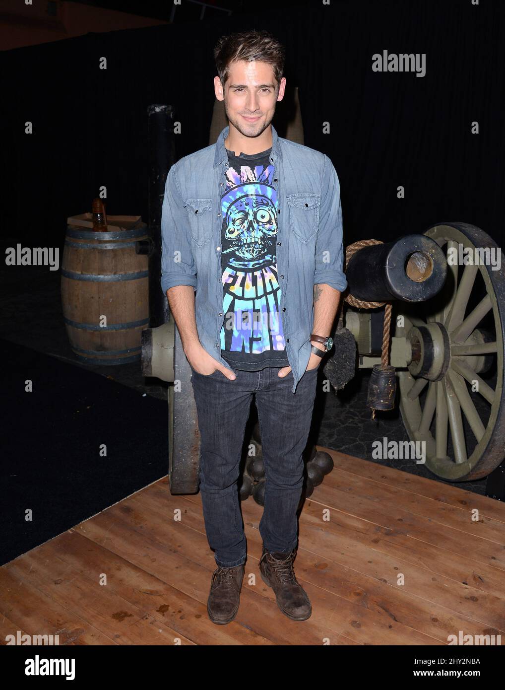 Jean-Luc Bilodeau partecipa al Assassin's Creed IV: Black Flag Launch Party al Greystone Manor di Los Angeles, California. Foto Stock