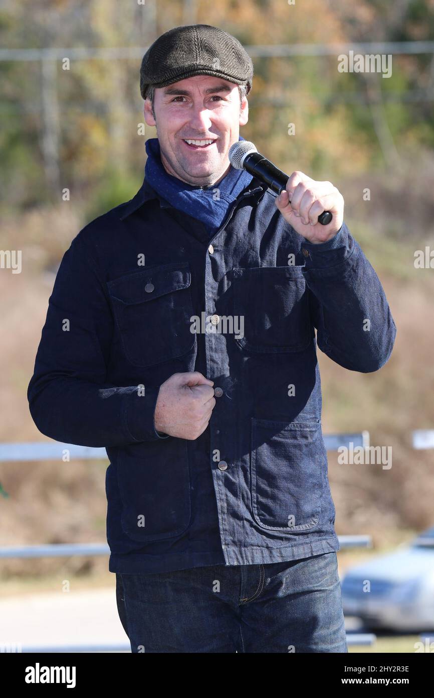 Mike Wolfe, American Pickers al Dierks Bentley's 8th Annual 'Mile & Music for Kids' Benefit tenuto presso l'Harley Davidson Columbia, Nashville, Tennessee Foto Stock