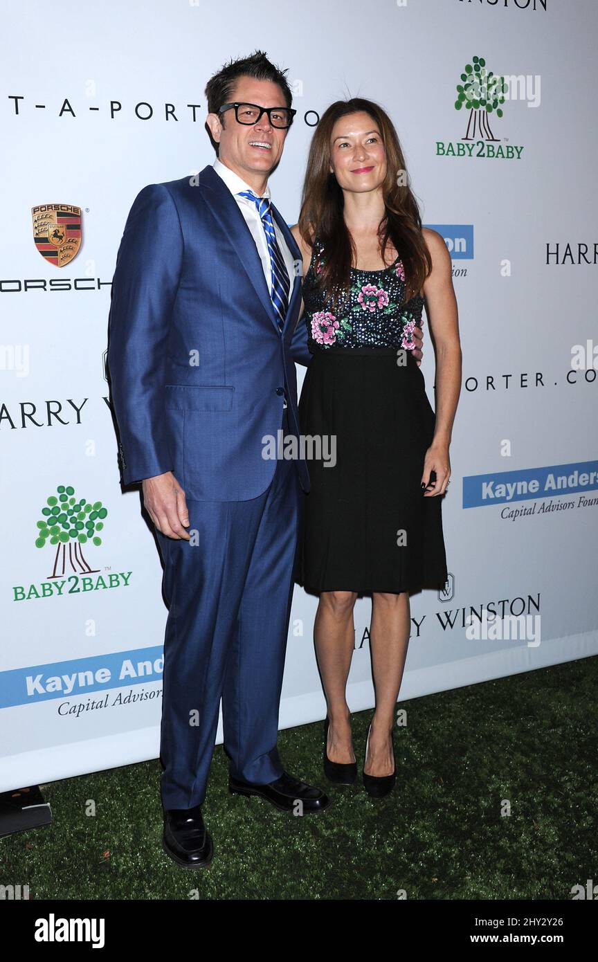 Johnny Knoxville e Naomi Nelson partecipano al secondo Gala annuale Baby2Baby al Book Bindery di Culver City, California. Foto Stock