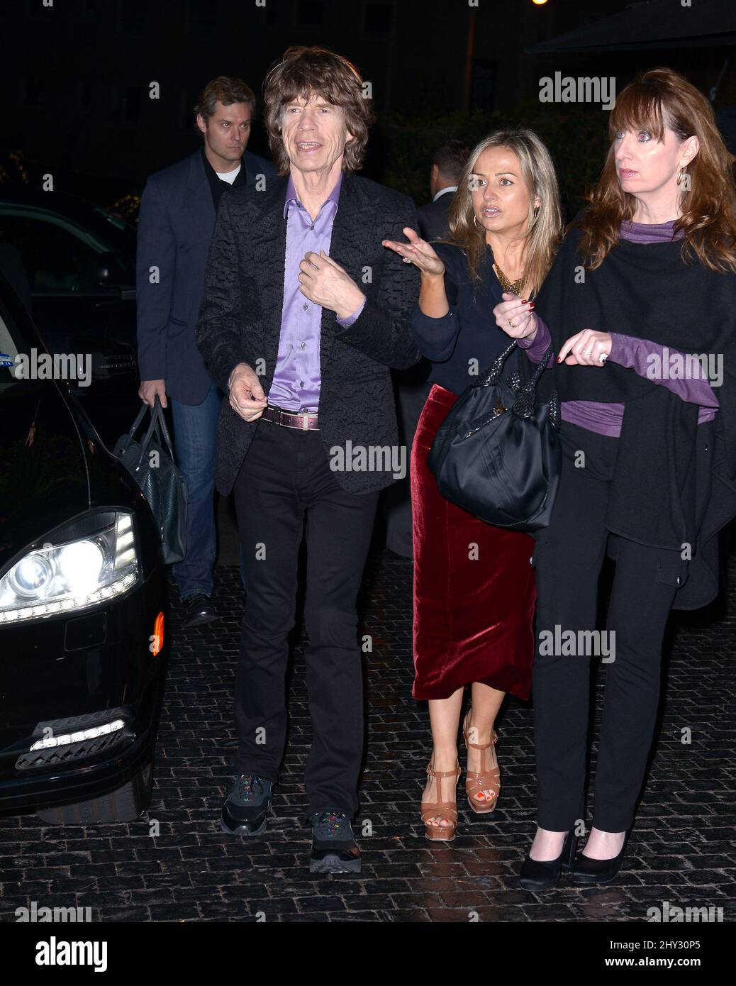 Mick Jagger partecipa al lancio della Banana Republic l'Wren Scott Collection al Chateau Marmont di Los Angeles, California. Foto Stock