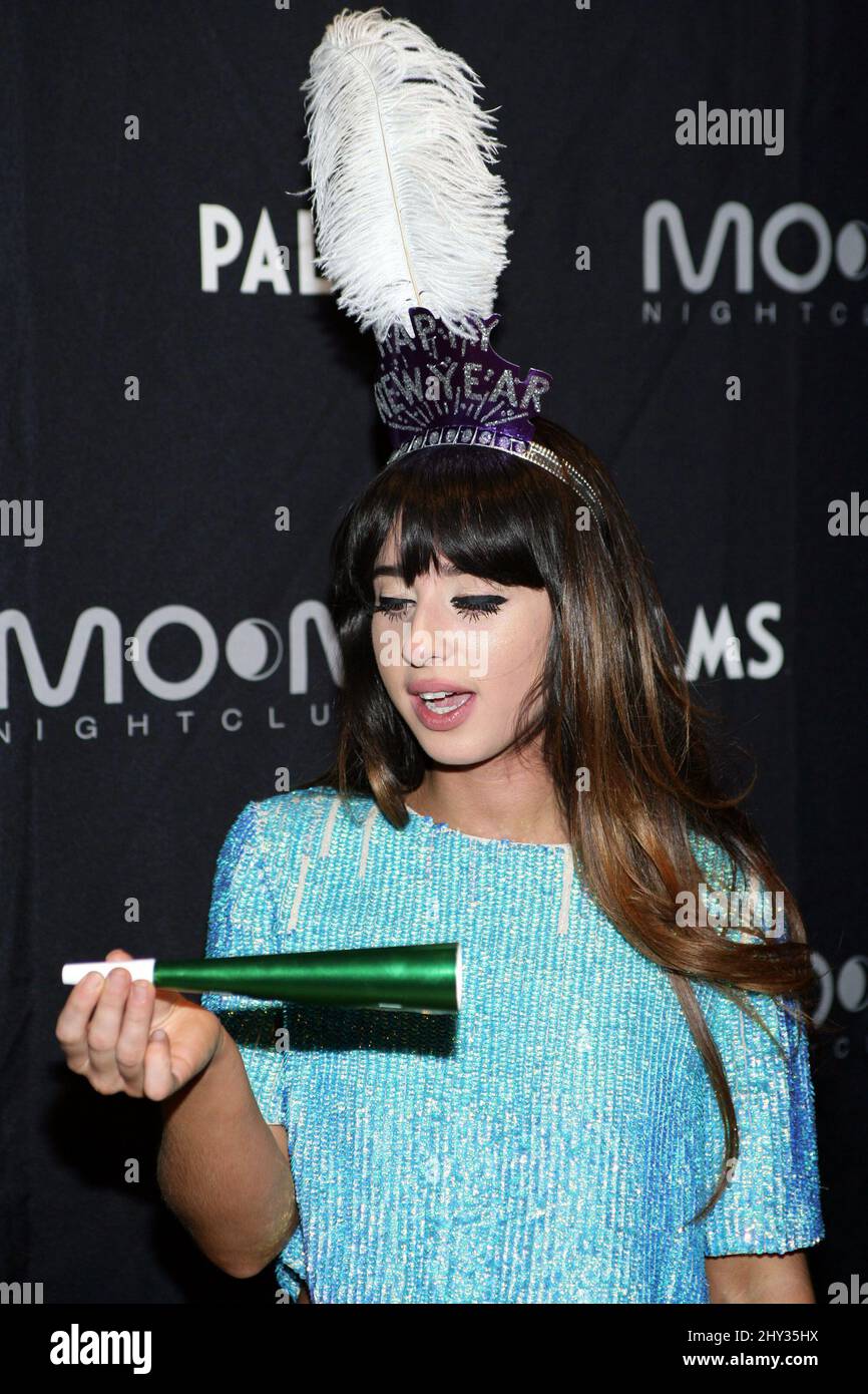 Foxes si esibisce la vigilia di Capodanno al MOON Nightclub, Palms Casino Resort Foto Stock