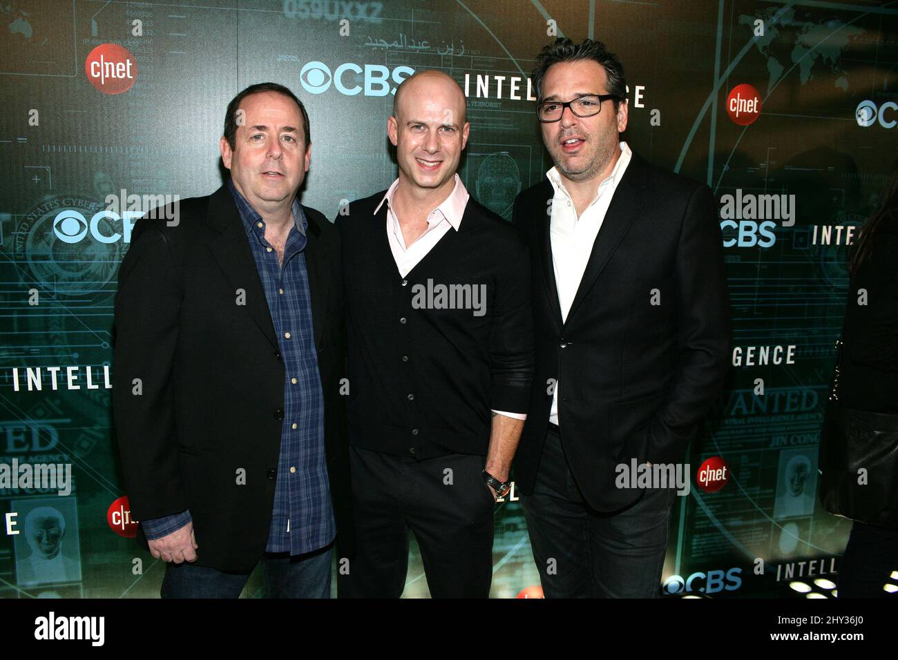 Barry Schindel (produttore esecutivo), Tripp Vinson (Pro esecutivo che partecipa al party 'Intelligence' Premiere del CNET, TAO Nightclub al Venetian Resort Hotel and Casino Foto Stock