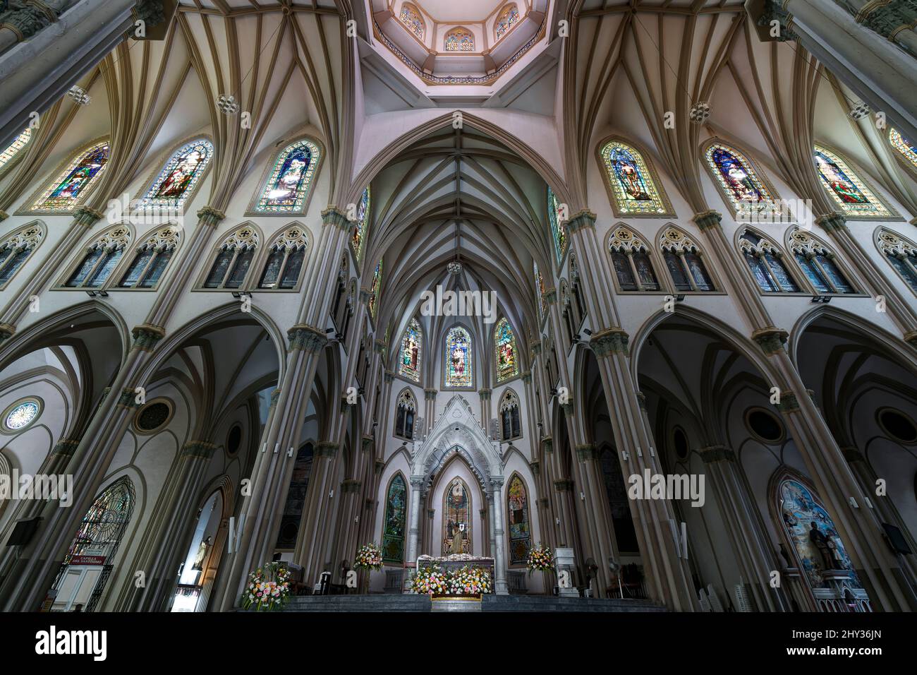 Cattedrale Metropolitana di Guayaquil (Catedral Católica Metropolitana de Guayaquil), Guayaquil, Ecuador Foto Stock