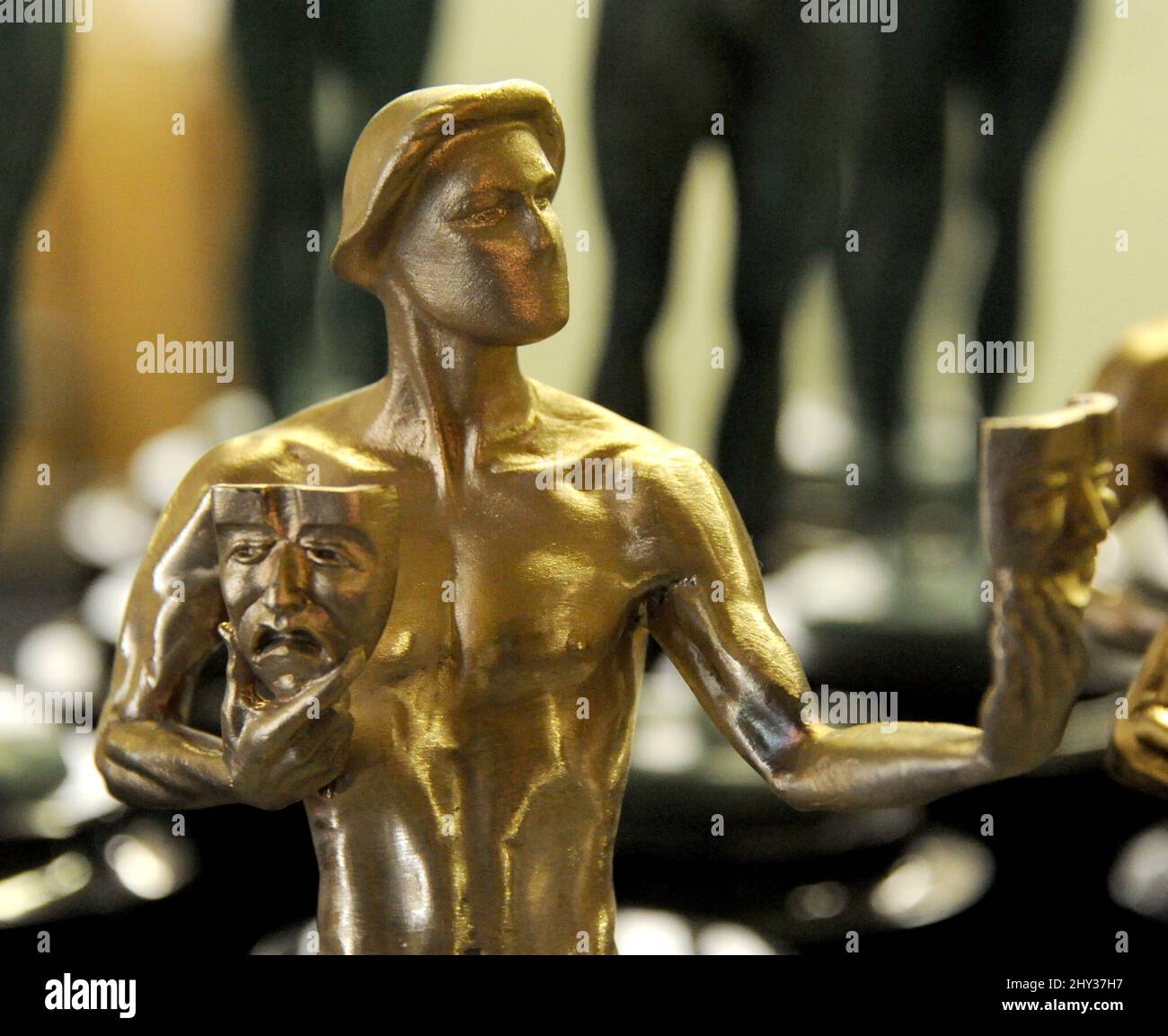 Casting of the Bronze Actor, The Screen Actors Guild Awards statuette alla American fine Arts Foundry Foto Stock