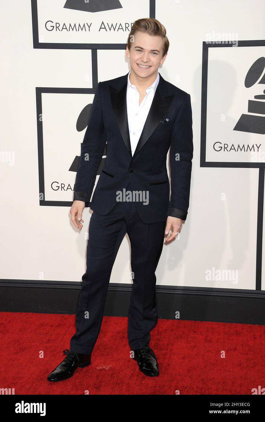 Hunter Hayes arriva al Grammy Awards 56th a Los Angeles il 26 gennaio 2014. Foto Stock