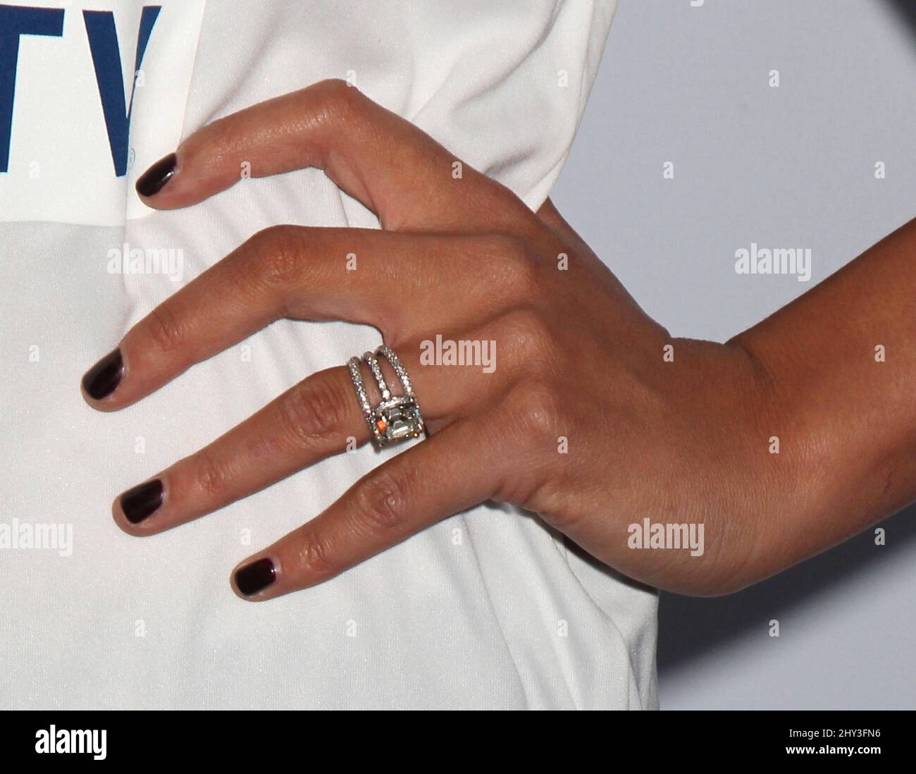 Chrissy Teigen ha partecipato all'annuale Celebrity Beach Bowl 8th di DIRECTV, che si tiene al DTV SuperFan Stadium di New York, USA. Foto Stock