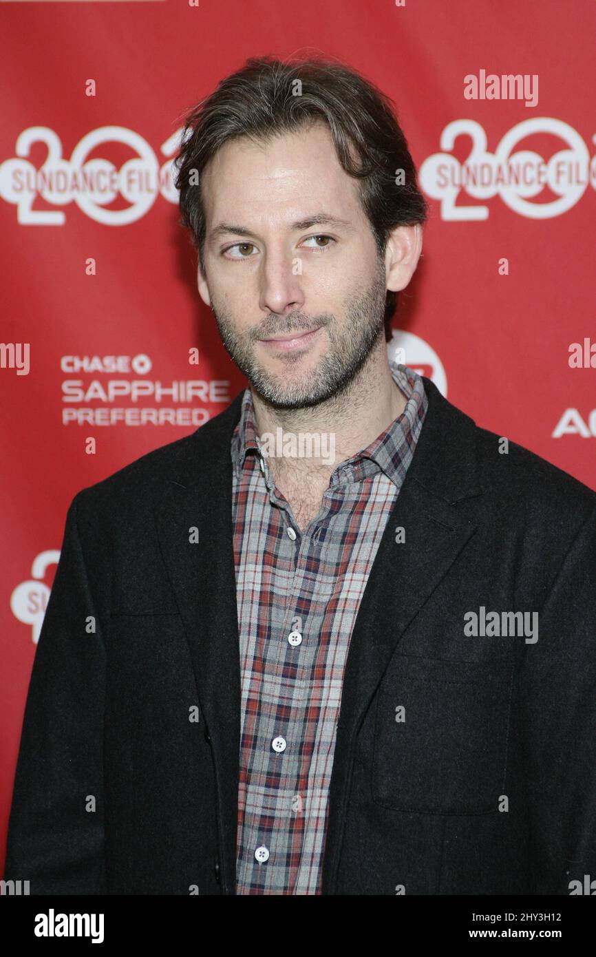 Jeff Baena (scrittore/regista) partecipa alla Life After Beth Premiere al Sundance Film Festival 2014, Library Center Theatre Foto Stock