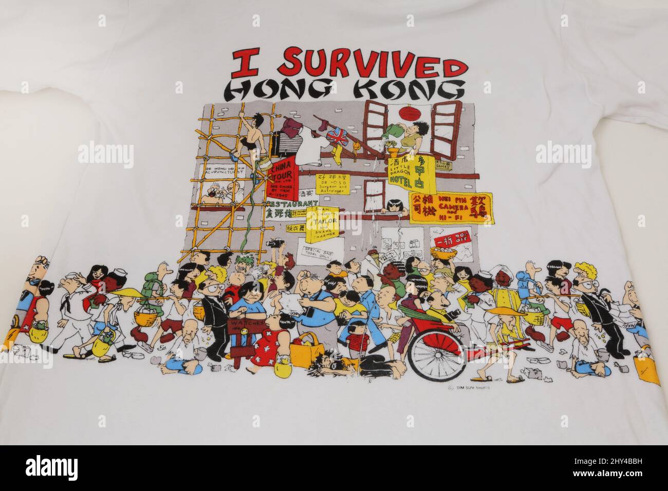 Sono sopravvissuto a Hong Kong souvenir T-Shirt Foto Stock