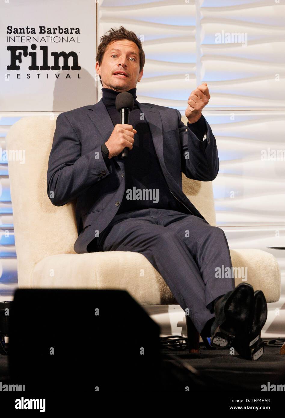 Simon Rex (film, 'Red Rocket') vincitore del premio Virtuosos al Festival Internazionale del Cinema di Santa Barbara 37th all'Arlington Theatre Foto Stock