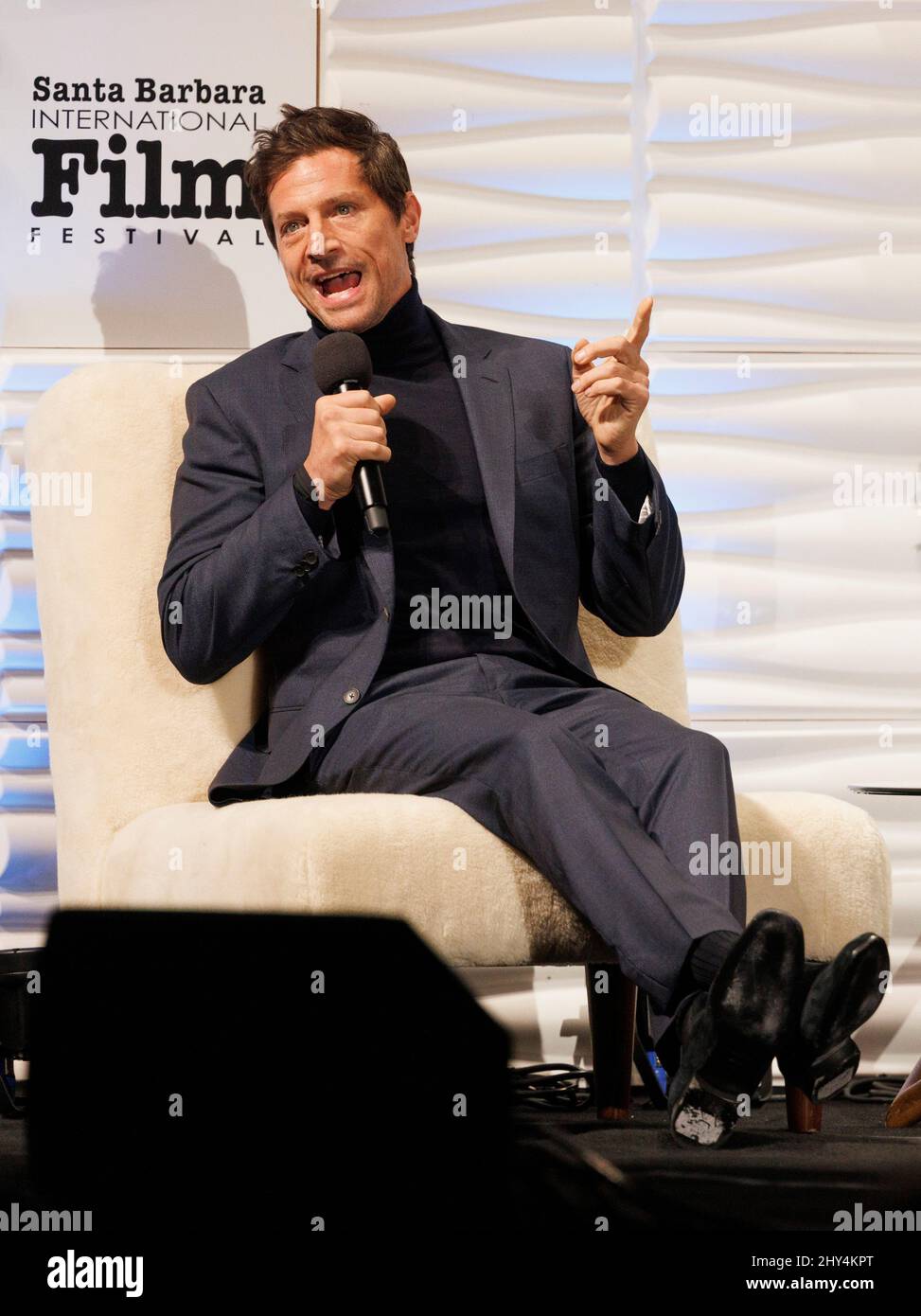 Simon Rex (film, 'Red Rocket') vincitore del premio Virtuosos al Festival Internazionale del Cinema di Santa Barbara 37th all'Arlington Theatre Foto Stock