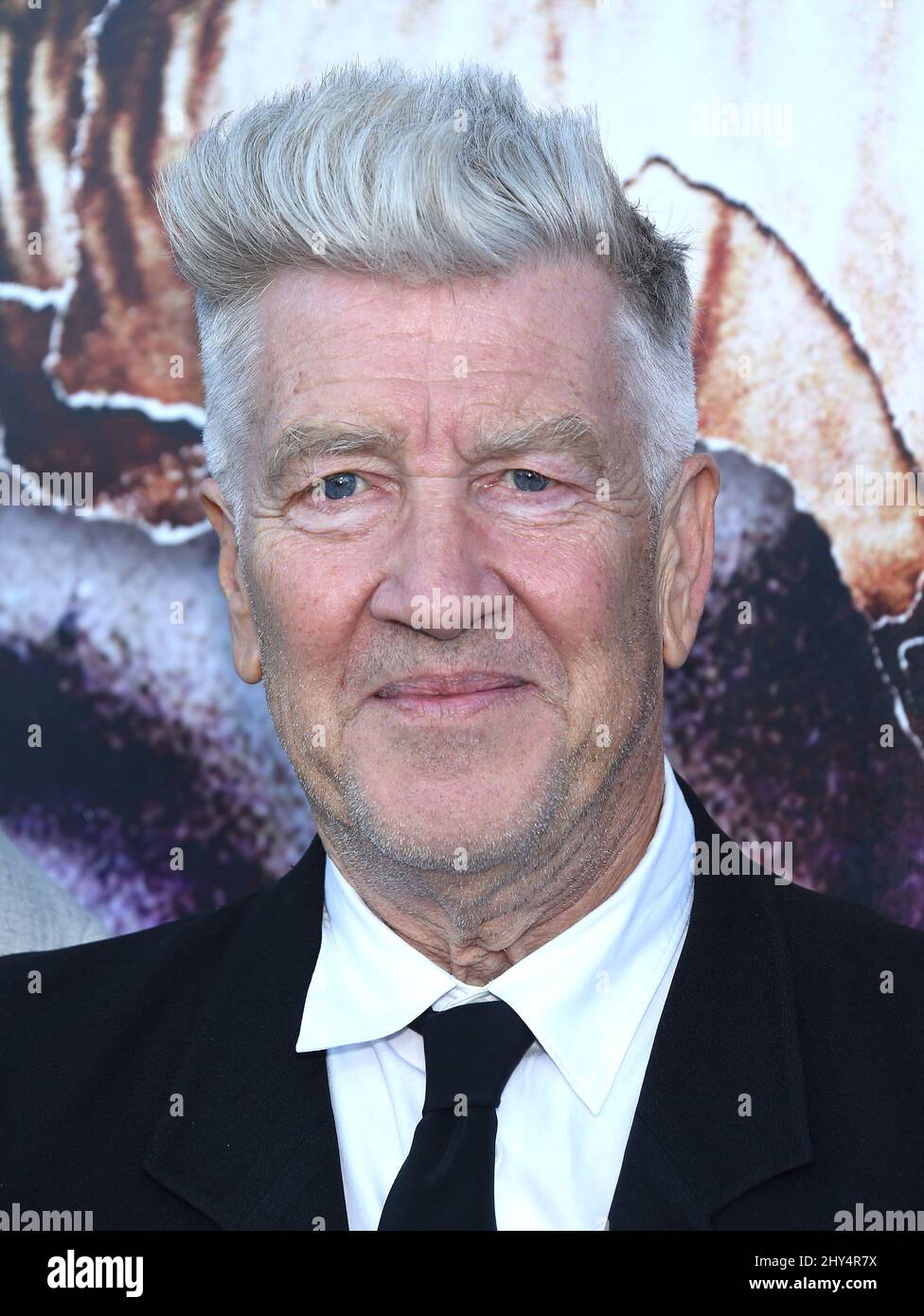 David Lynch partecipa alla prima di "Twin Peaks: The Entire Mystery" a Los Angeles, California. Foto Stock
