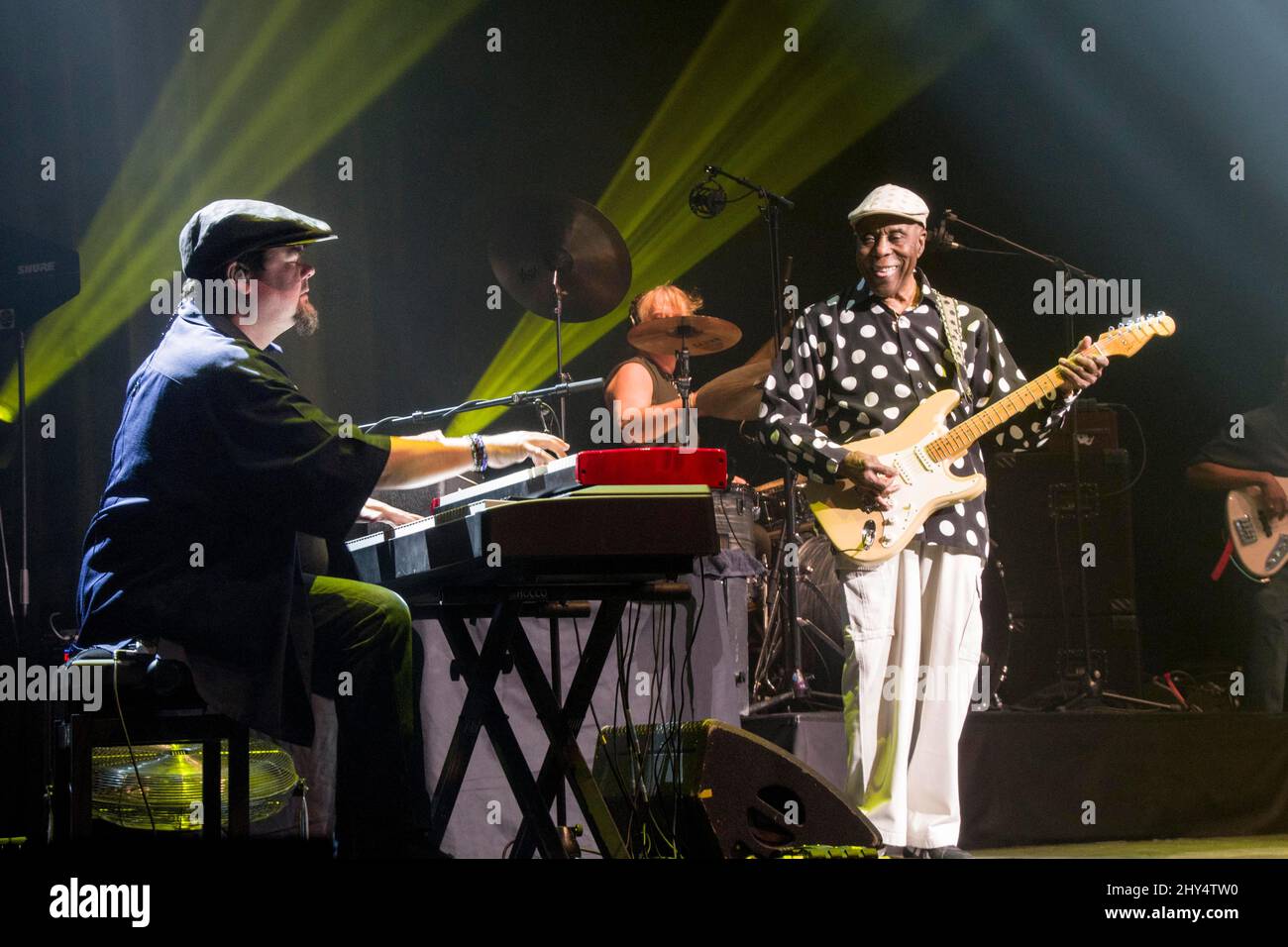 Il tastierista americano Marty Sammon e il bluesman Buddy Guy si esibiscono a Salle Pleyel, Parigi, Francia, il 6 novembre 2018. Foto Stock