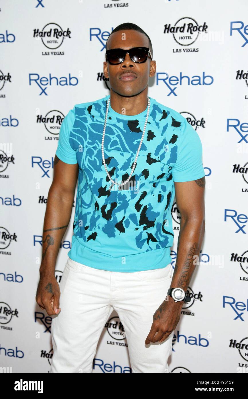 R&B Singer Mario suona al Rehab Pool dell'Hard Rock Hotel & Casino di Las Vegas. Foto Stock
