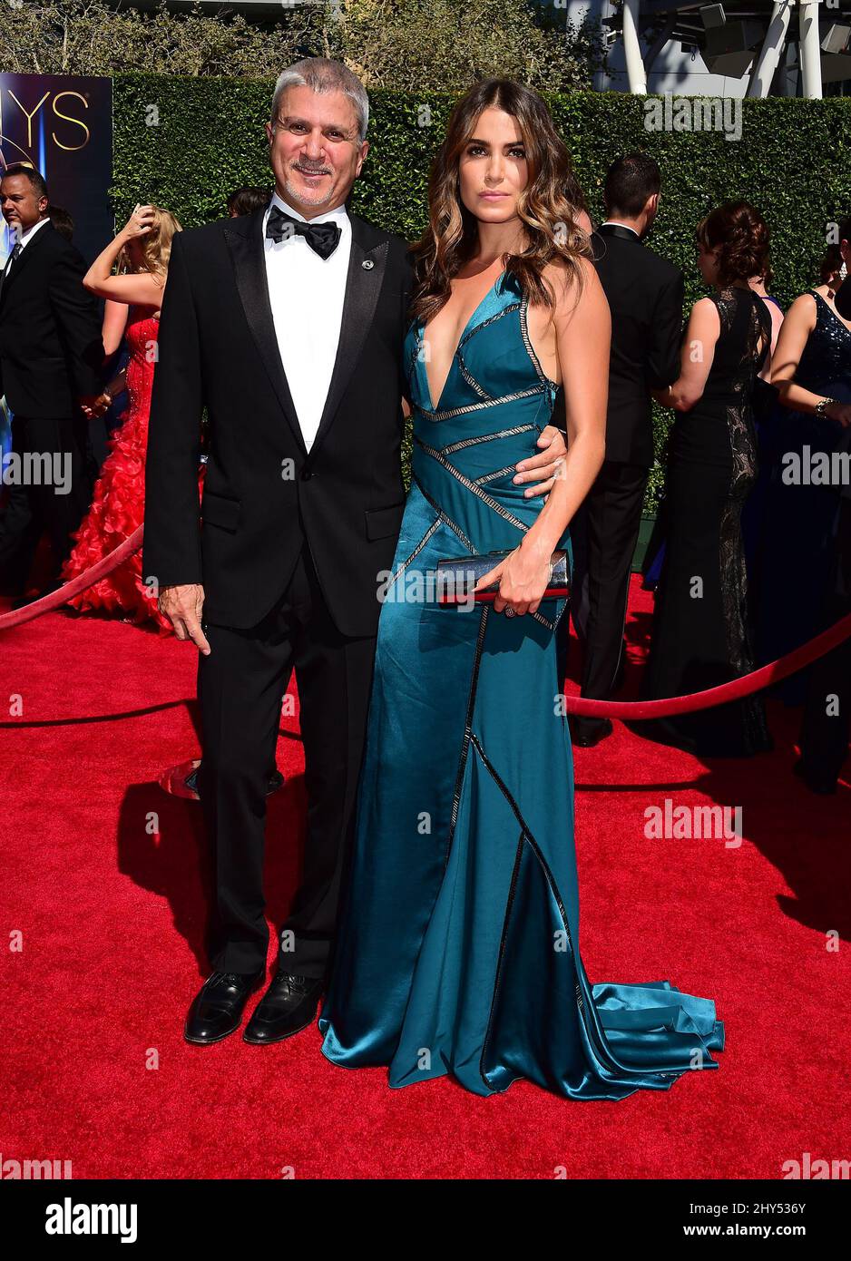 Nikki Reed & Seth Reed ha partecipato al 2014 Creative Arts Emmy Awards tenuto al Nokia Theatre L.A. LIVE a Los Angeles, USA. Foto Stock