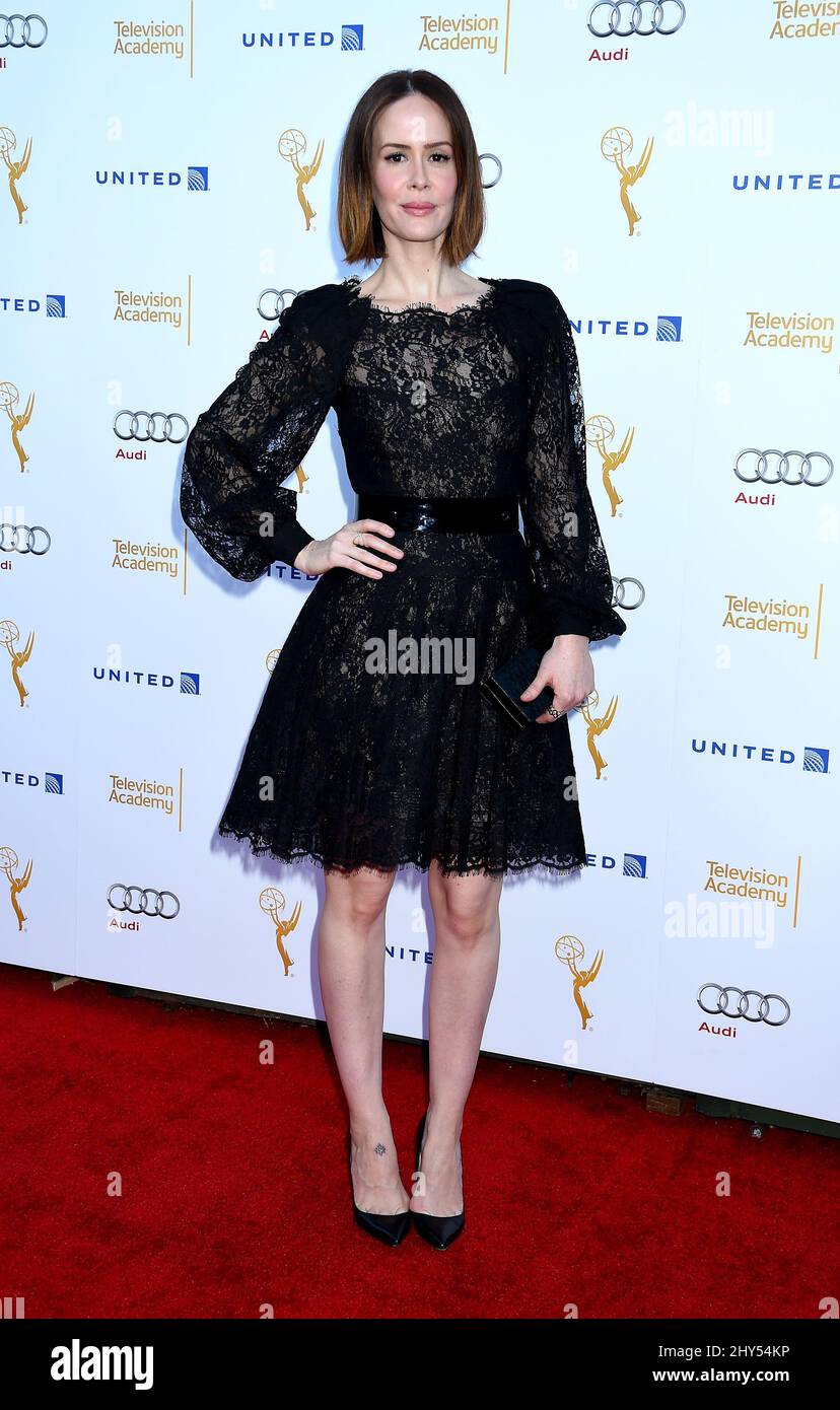 Sarah Paulson partecipa al ricevimento 66th degli Emmy Awards Performers Nominee Foto Stock