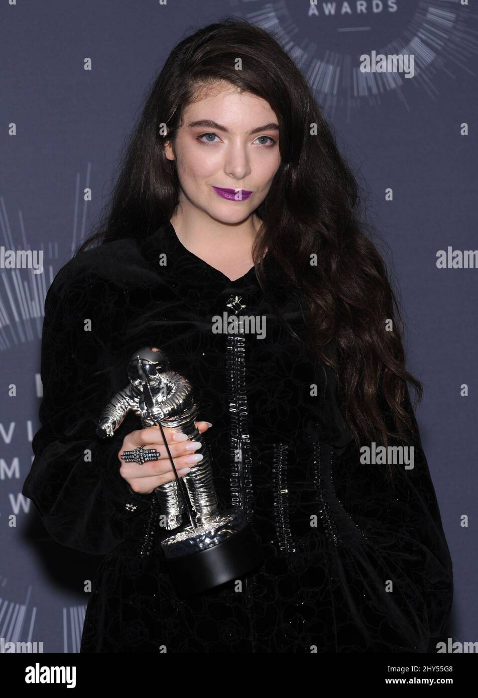 Lord nella sala stampa ai 2014 MTV Video Music Awards tenuti al Forum Foto Stock