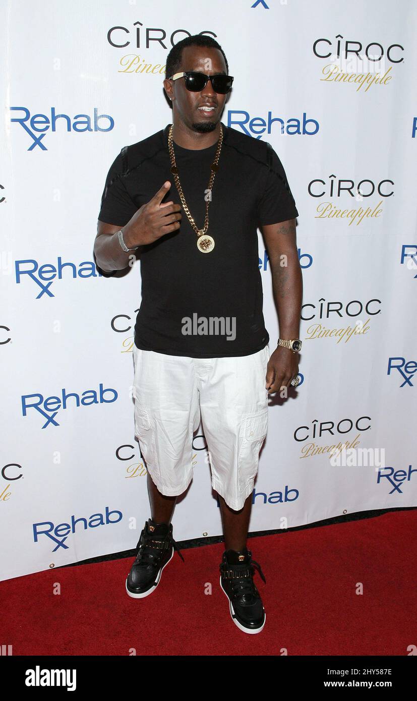 Puff Daddy che partecipa ad una fotocall a Las Vegas, Nevada. Foto Stock