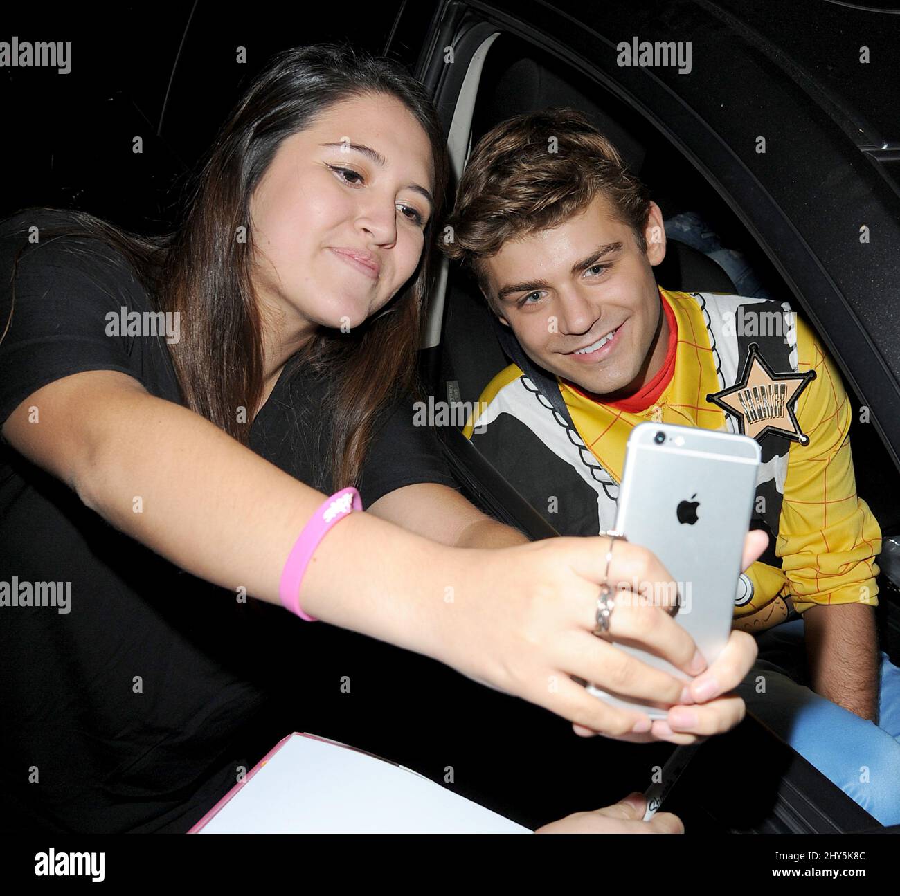 Garrett Clayton partecipa al Matthew Morrison Halloween Party all'Hyde Lounge di Los Angeles, USA. Foto Stock