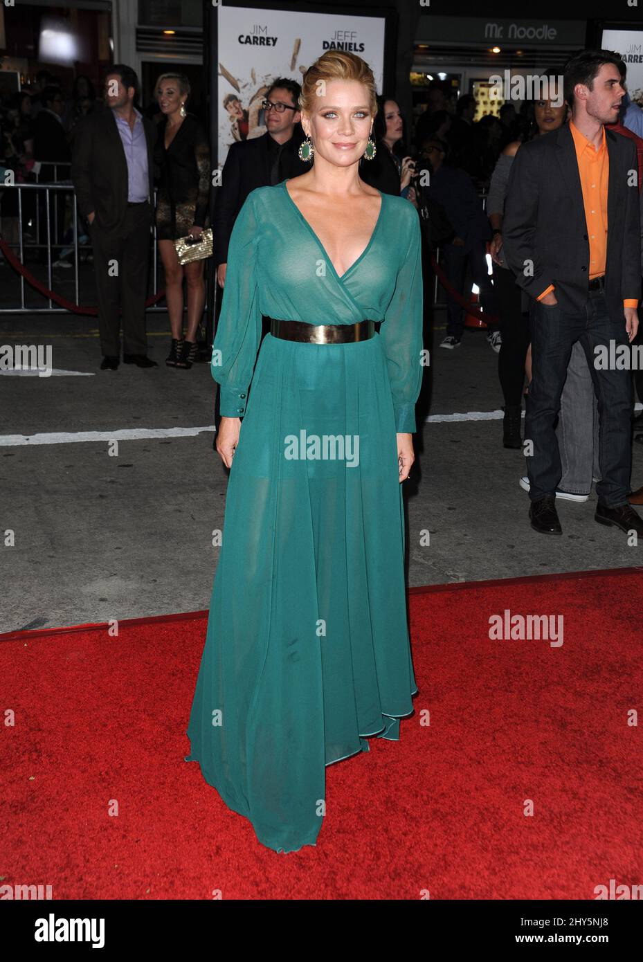 Laurie Holden partecipa alla prima di Los Angeles "Dumb and Humber to" che si tiene al Regency Village Theatre Foto Stock