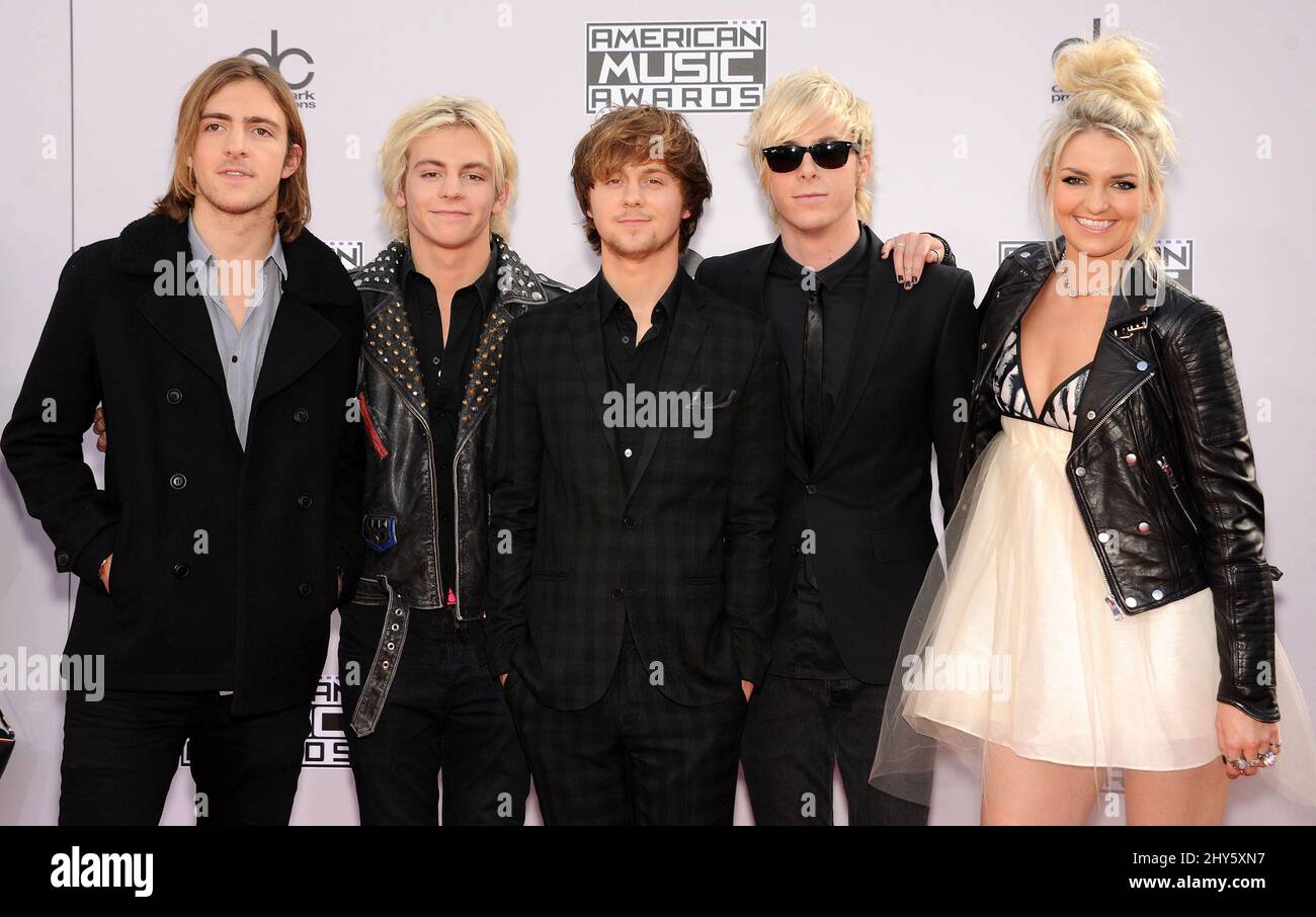 R5 partecipazione agli American Music Awards 2014 al Nokia Theatre Foto Stock