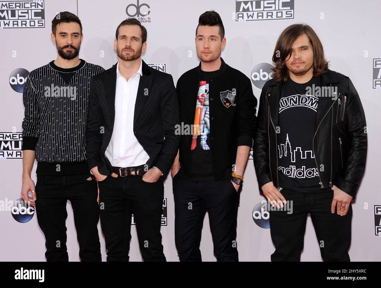 Bastille partecipa agli American Music Awards 2014 al Nokia Theatre Foto Stock
