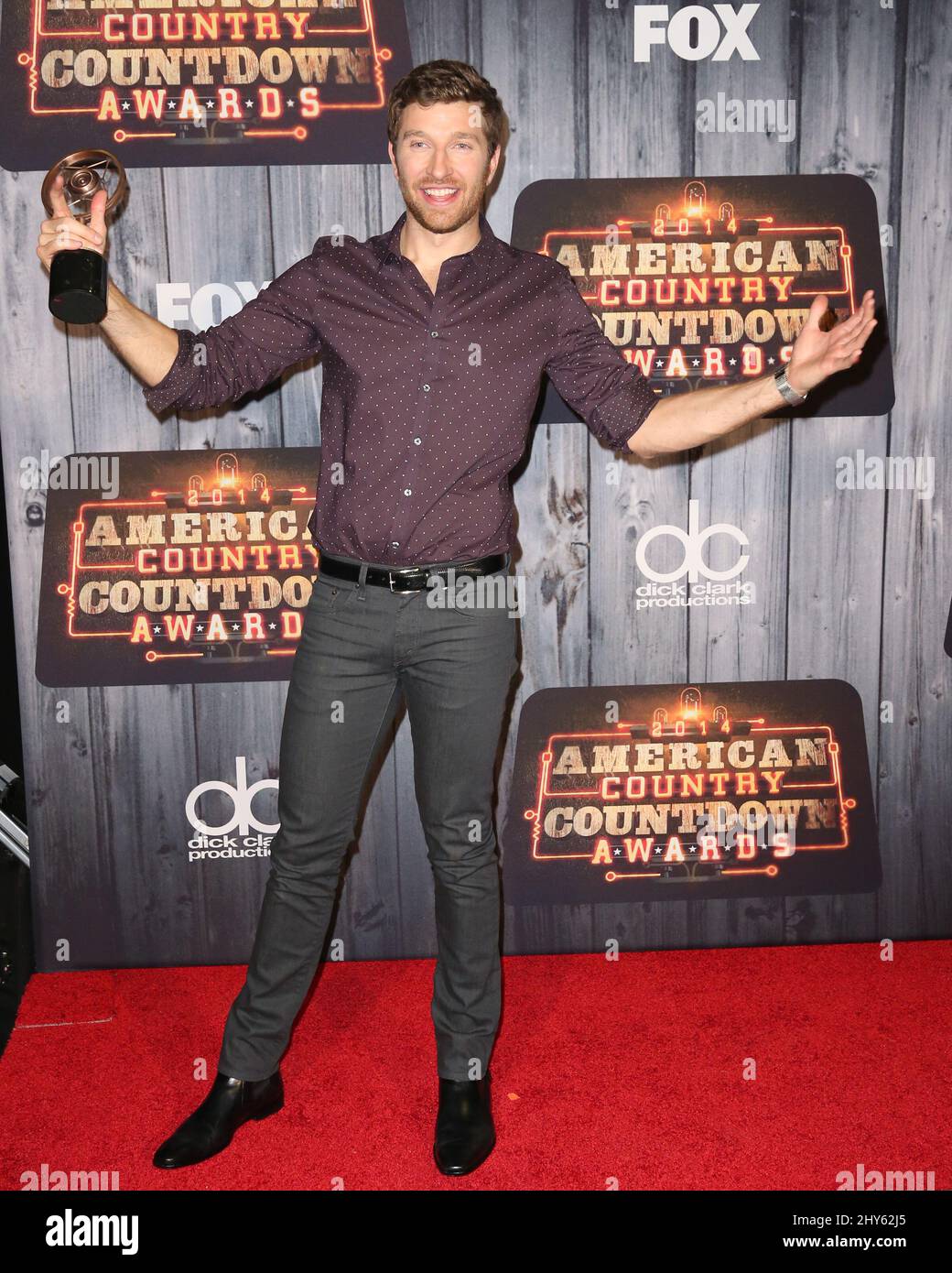Brett Eldredge partecipa ai 1st annuali American Country Countdown Awards che si tengono presso il Music City Center Foto Stock