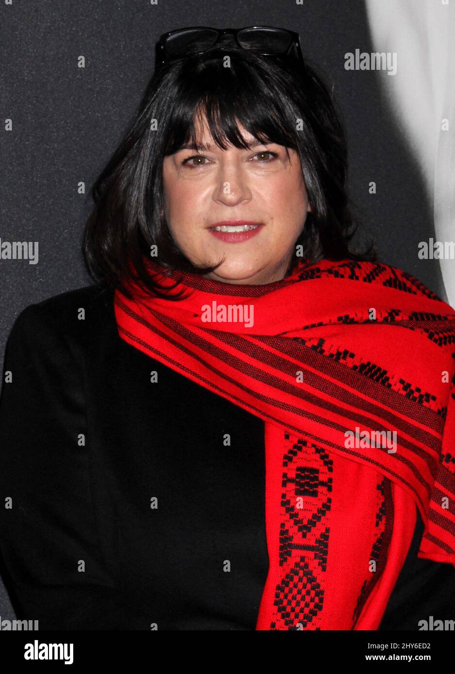 E L James partecipa alla prima di cinquanta Shades of Gray a New York. Foto Stock