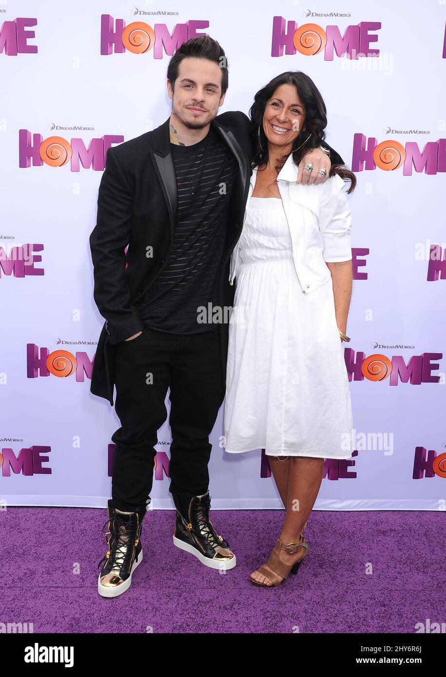 Beau 'Casper' Smart e Shawna Lopaz assiste allo 'Home' Special Screening tenuto al Regency Village Theatre domenica 22 marzo 2015, a Westwood, California. Foto Stock