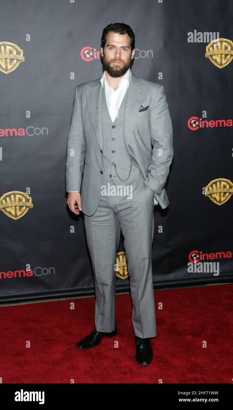 Henry Cavill frequenta la Warner Bros. Pressmen al CinemaCon 2015 tenuto al Caesars Palace Foto Stock