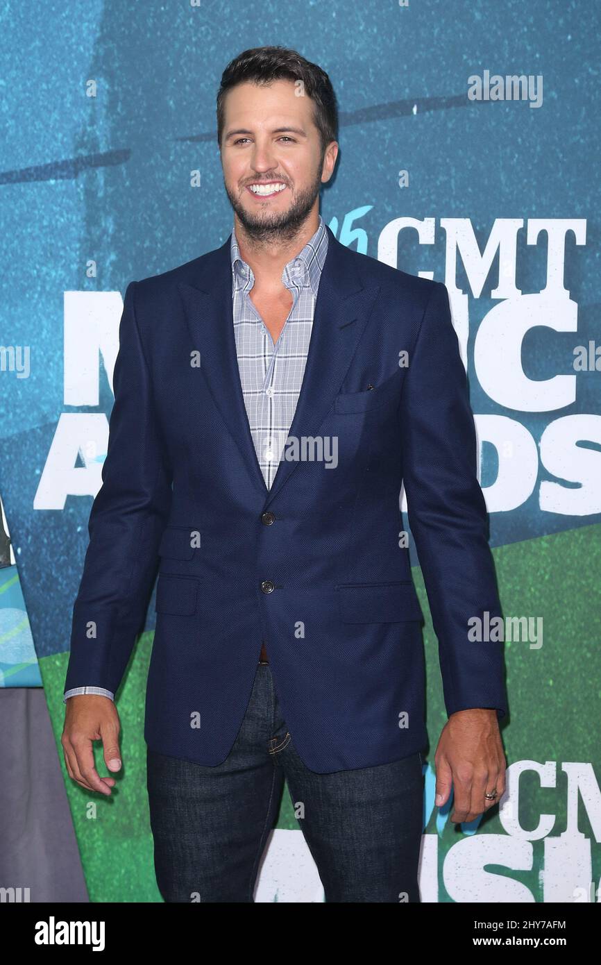 Luke Bryan partecipa al CMT Music Awards 2015 Foto Stock