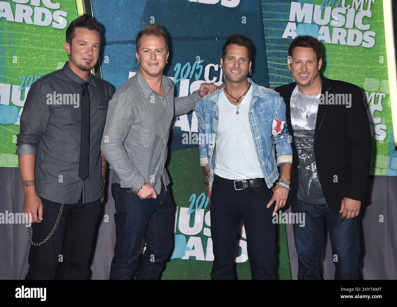 Parmalee che partecipa ai CMT Music Awards 2015 Foto Stock