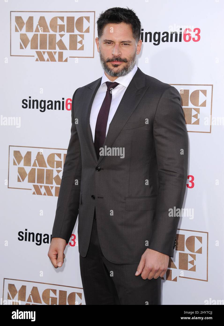 Joe Manganiello partecipa al 'Magic Mike XXL' World Premiere tenuto al TCL Chinese Theatre di Los Angeles, USA. Foto Stock